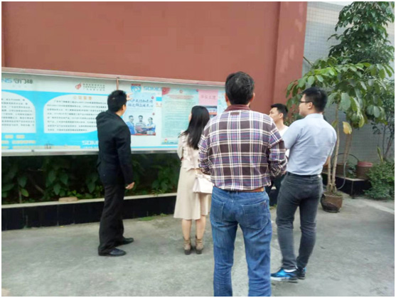 东城政法办领导考察指导YP街机电子科技集团“平安文化”建设情况
